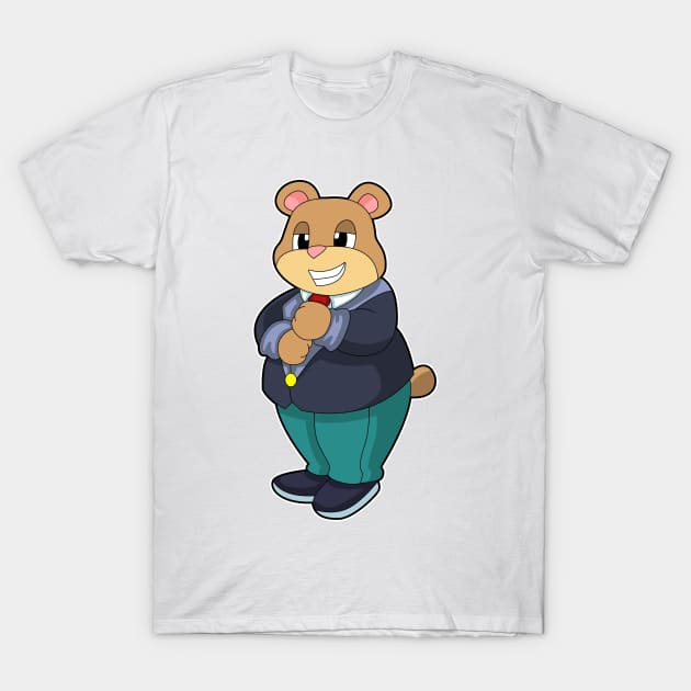 Bear as Groom with Suit T-Shirt by Markus Schnabel